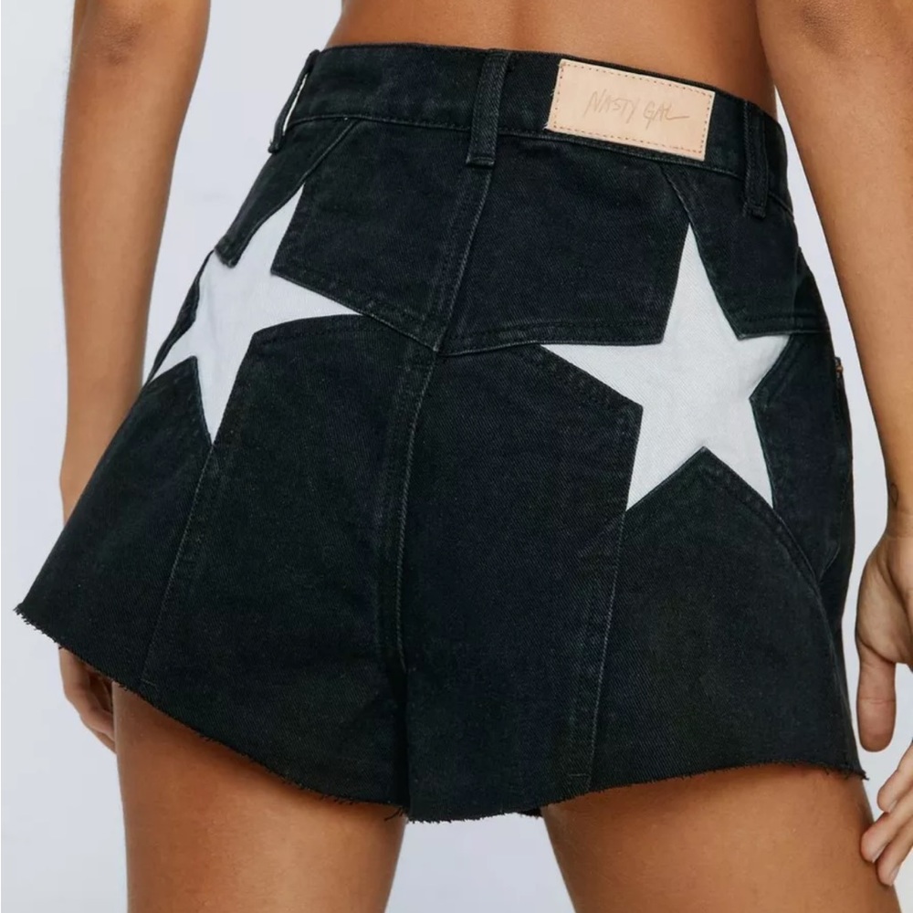 Denim Star Bum Mom Shorts